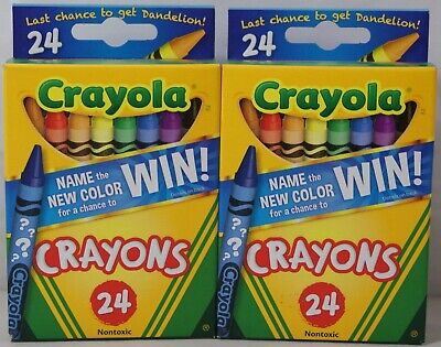 Crayola Crayons 24 Pack Lot Of 2 (2Pack) Nontoxic 48 Total Crayons Crayola 071662000240