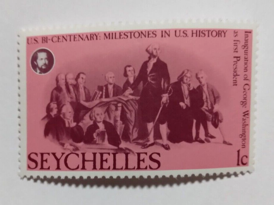 3 SEYCHELLES Stamps US BI- Centenary Milestones in US History Louisiana Purchase Без бренда - фотография #2