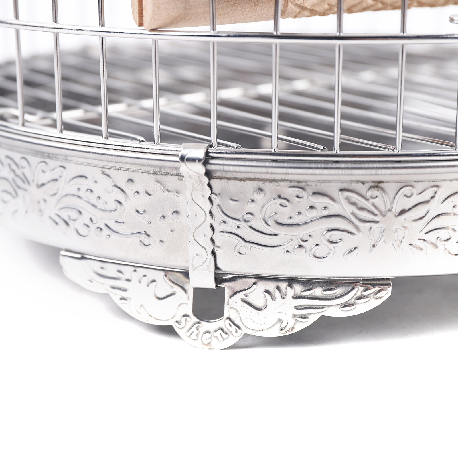 Stainless Steel Bird Cage Parrot Travel Carrier Hanging Cage Bird Perch Durable Unbranded - фотография #12