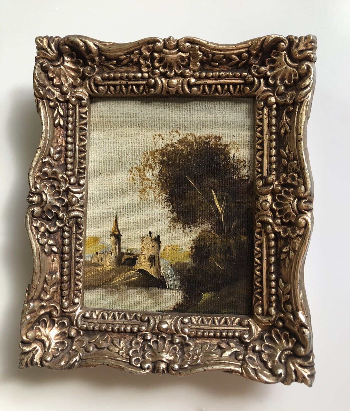 3 Paintings Artist Unknown Small Landscape Oil Paintings Burwood Products Frames Без бренда - фотография #3