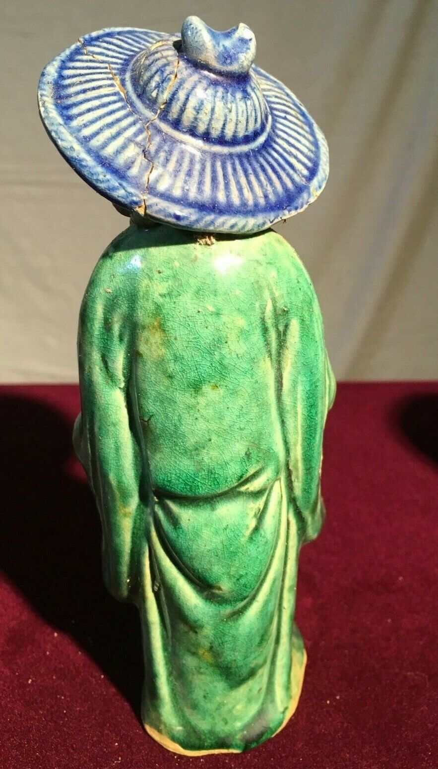 Antique Chinese Glazed Pottery Figure  Без бренда - фотография #5