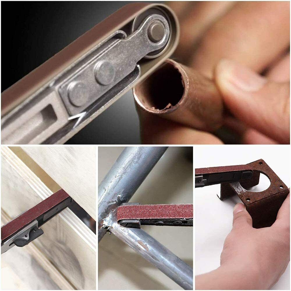 1/2 x 18" Sanding Belts Air File Belt Sander Sandpaper 40 60 80 120 180 240 Grit Satc Does Not Apply - фотография #7