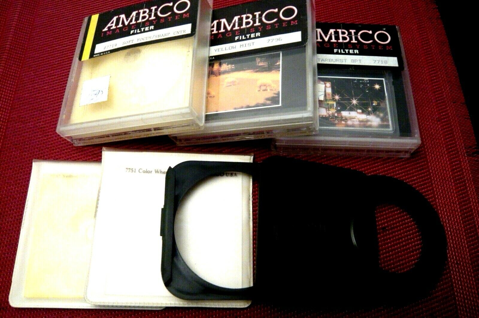  LOT  of  Ambico Square Filter set (B) 8 piece genuine. NEW ! ambico