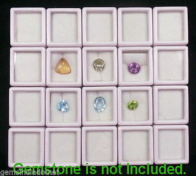 20 Pcs 3x3cm Wholesale Gem Display plastic box Storage for Gemstones/Diamond #gemsindia - фотография #4
