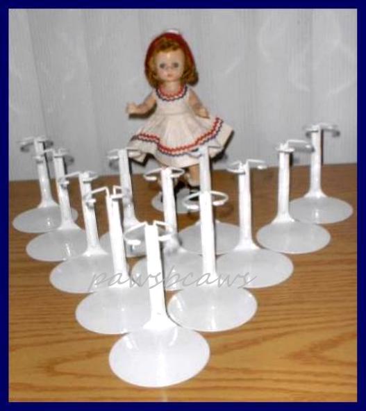 One Dozen 12 Kaiser 2001 Doll Stands for 8" Madame Alexander GINNY Riley Kaiser 2001