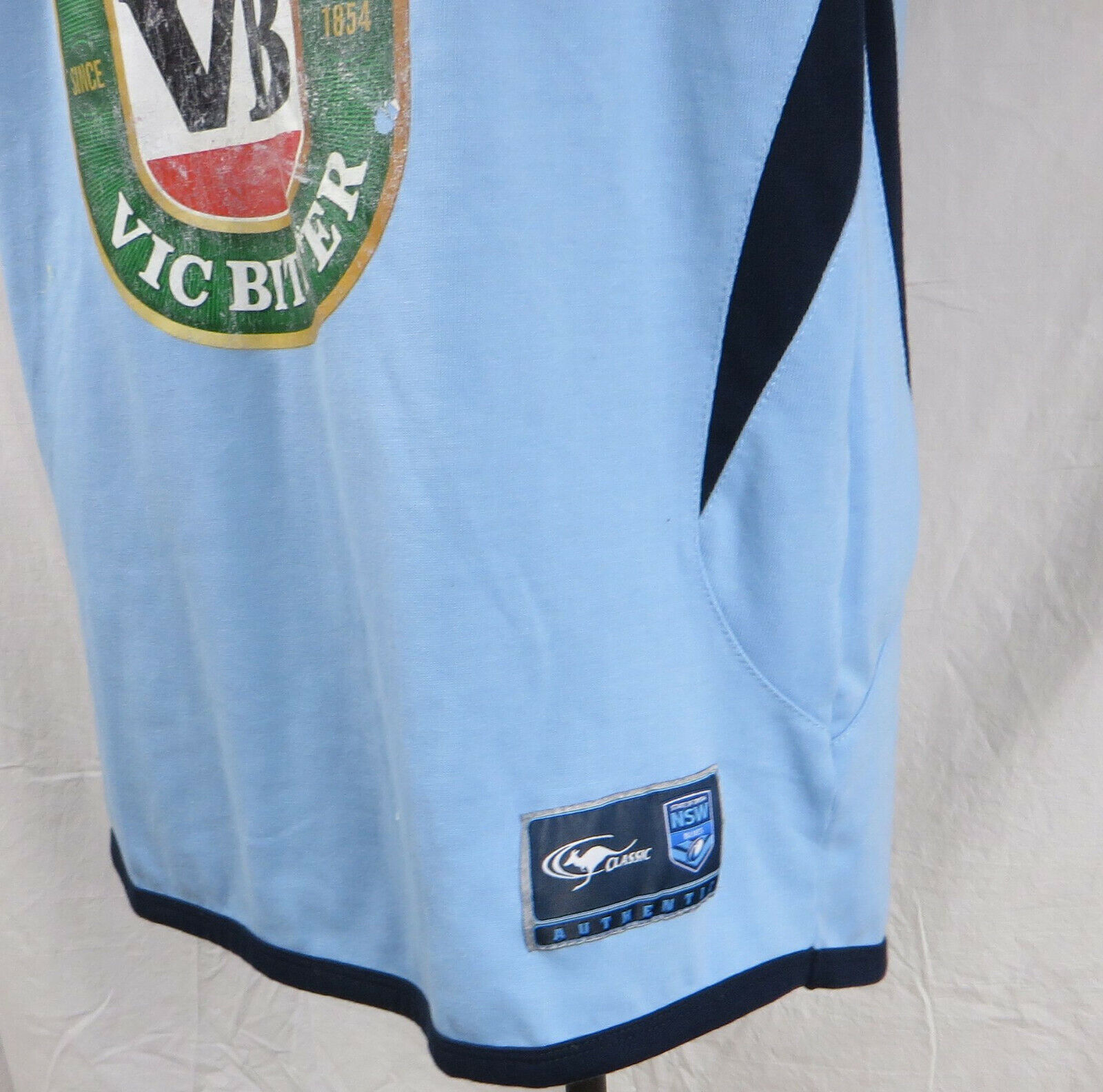 Mens NOS 2009 Authentics NSW Blues Holden Jersey w/ tags Vic Bitter Size Large  NSW Does Not Apply - фотография #2