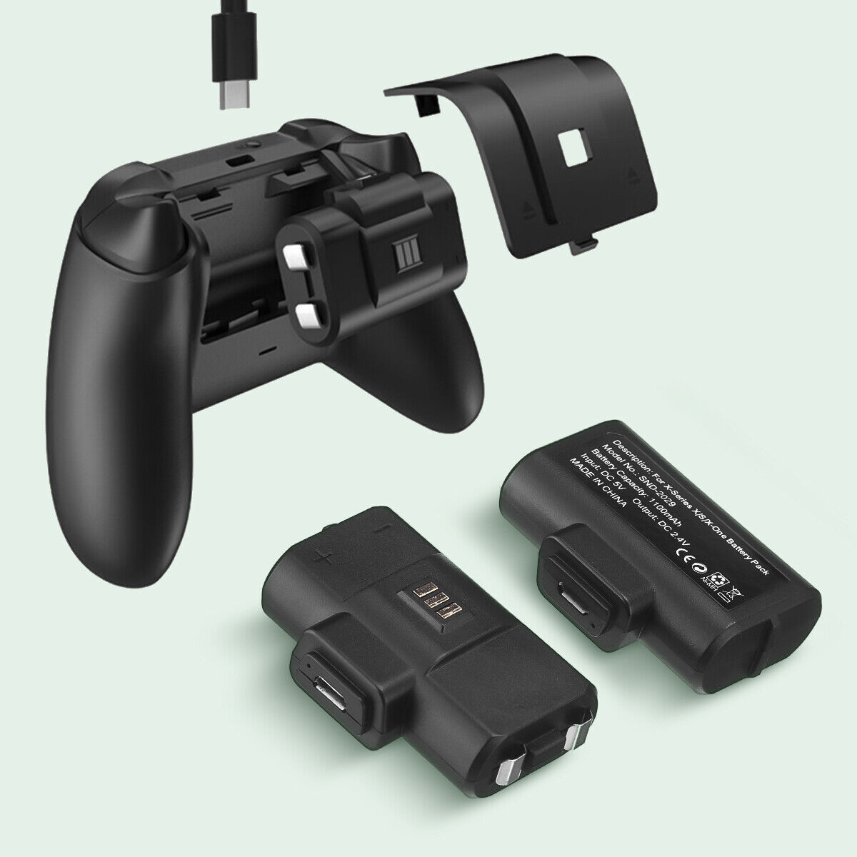 Rechargeable Battery Pack For XBox One X/S Series X/S Controller & Charger Cable EBL Does not apply - фотография #7