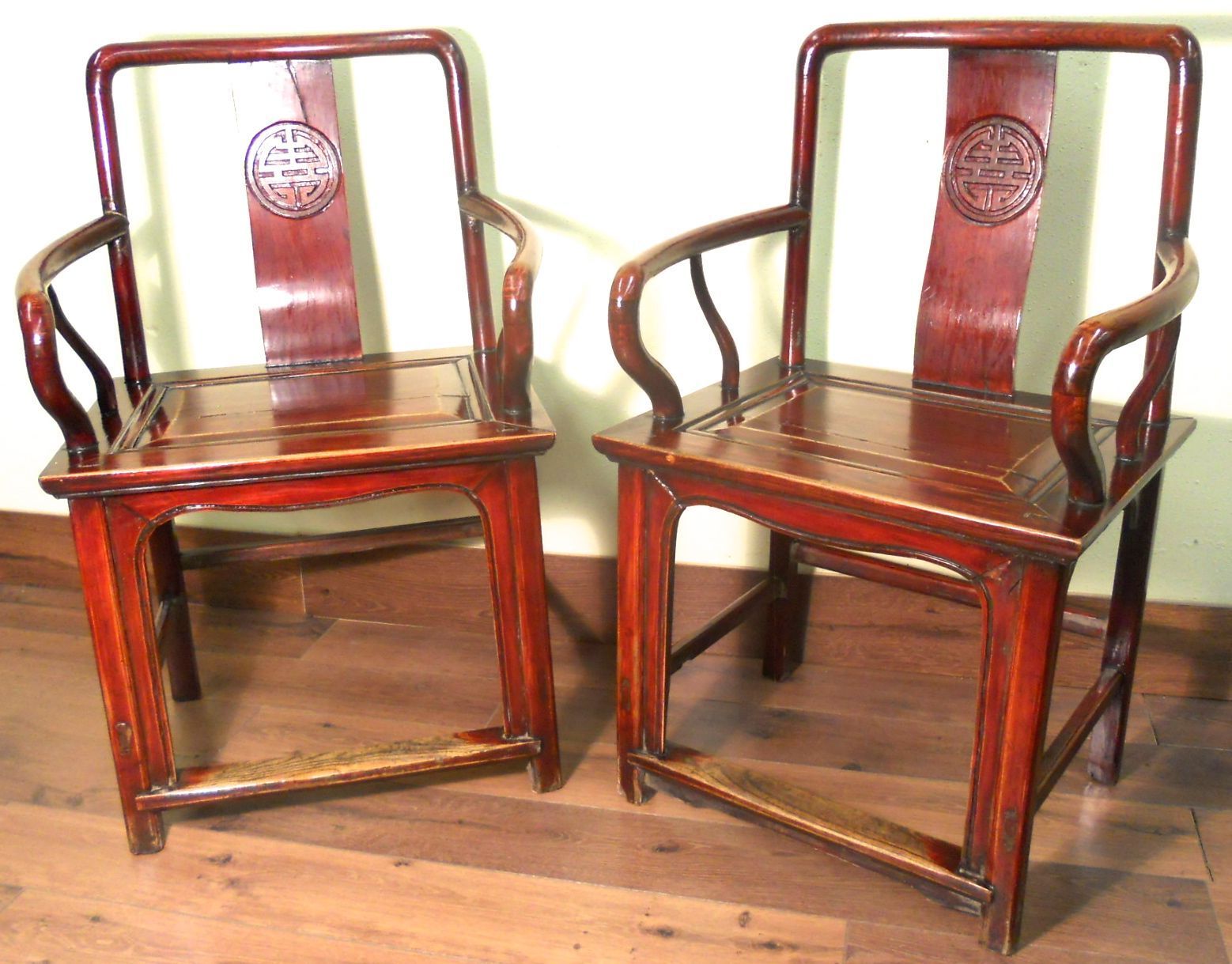 Antique Chinese Ming Arm Chairs (5943) (Pair), Circa 1800-1849 Без бренда