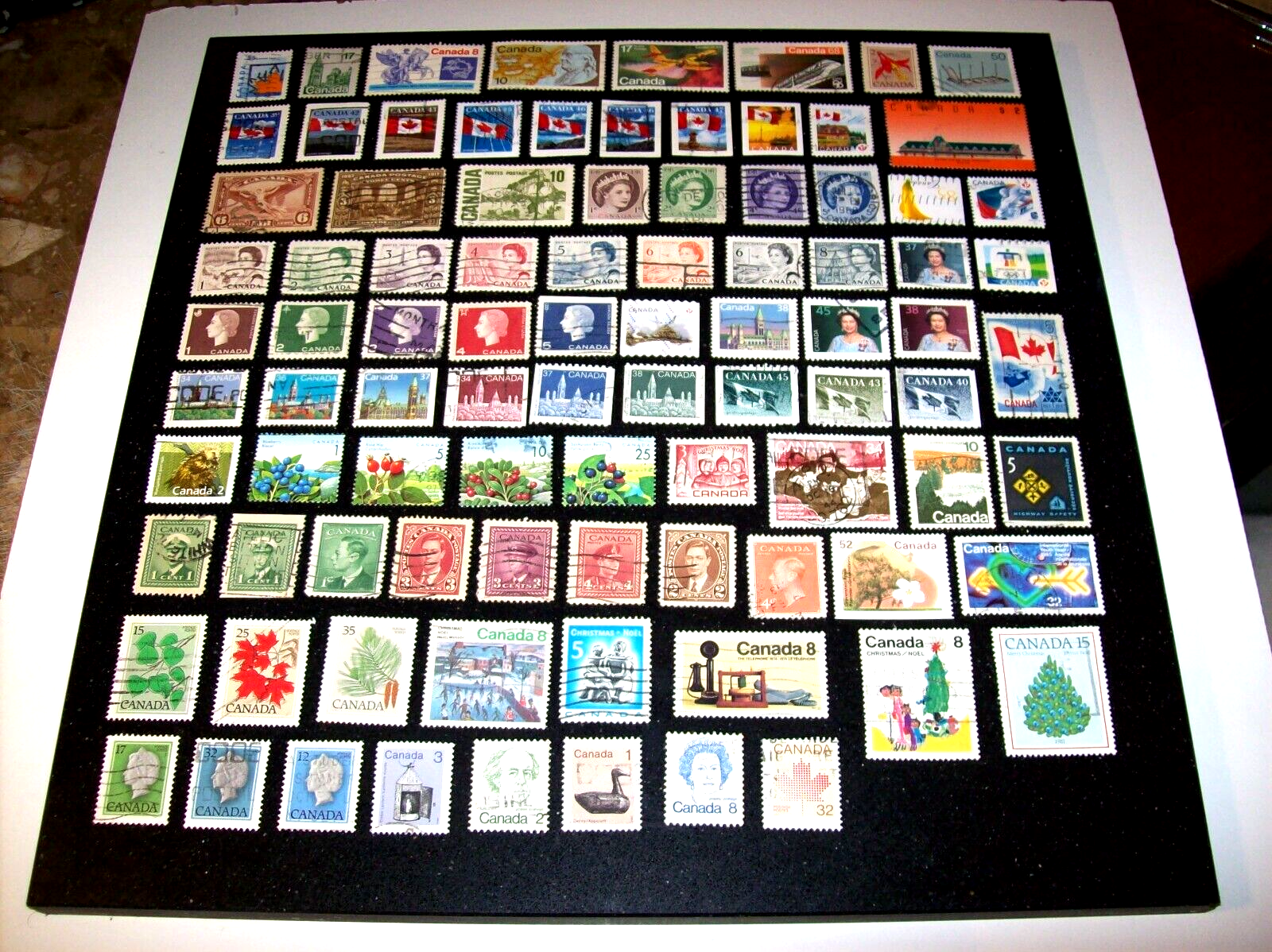 CANADA Stamps Mixed Lot of 91 All Different Never Hinged O P (Free Shipping) Без бренда