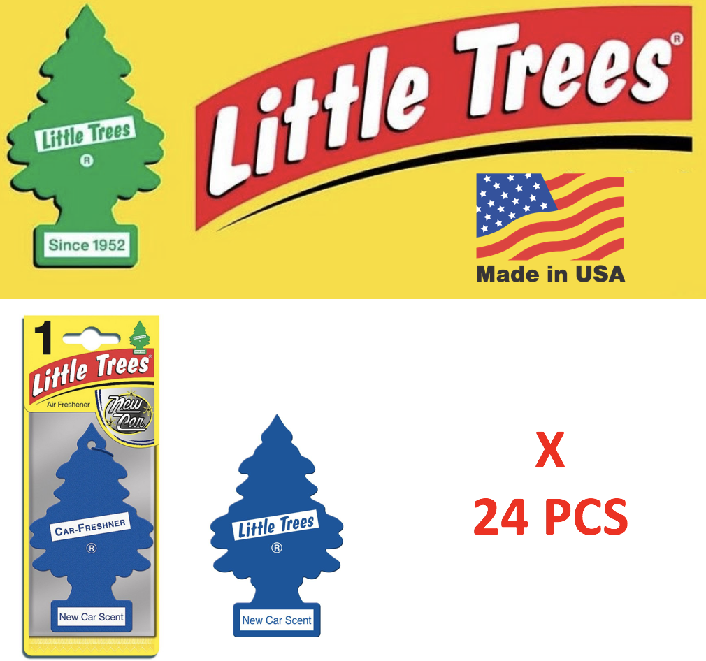Little Trees  New car  Freshener scent 10189  Air MADE IN USA Pack of 24 Little Trees U1P-10189