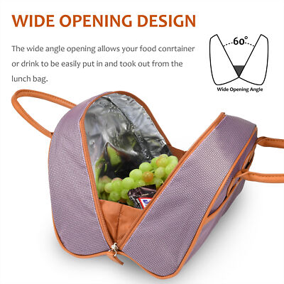 Insulated Large Lunch Bag Women Tote Cooler Picnic Travel Food Box Carry Bags Tirrinia Does not apply - фотография #2