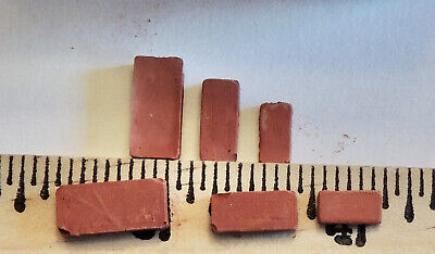100 RED  BRICKS 1:24 SCALE  DIORAMA MINIATURE NEW Unbranded Does Not Apply - фотография #2