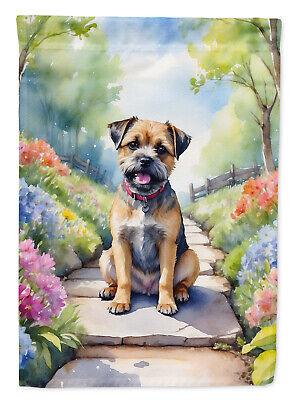 Border Terrier Spring Path Flag Canvas House Size DAC6574CHF Без бренда