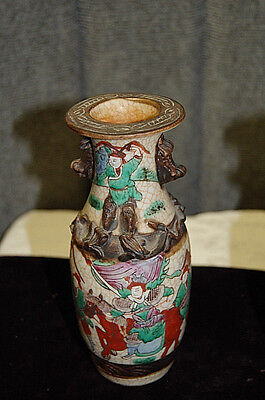 Vases Kangxi Period Style Pair of Crackled Enamel Glaze Antique circa 1890 S3380 Без бренда - фотография #4