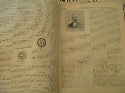 Masonic Constellation Freemasonry Antique Newspaper Knights Templar Mason 1894  Без бренда - фотография #3