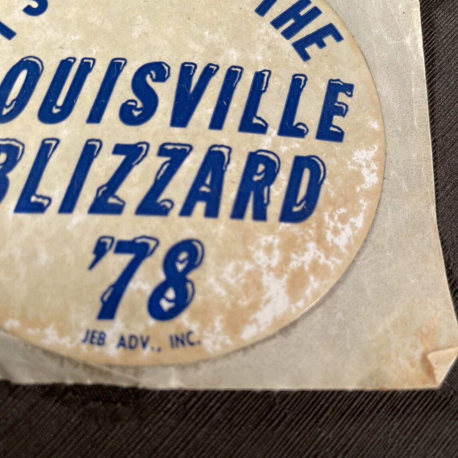 Super Rare (I Survived The Louisville Blizzard ‘78) 3” Sticker Kentucky 1978 Без бренда - фотография #4