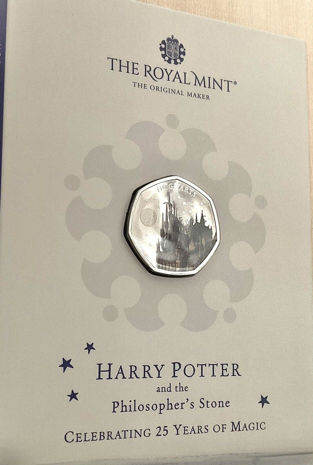 Royal Mint 2023 Harry Potter Hogwarts Color Coin in Folder! BU 50p Coin #4of4 Без бренда - фотография #3