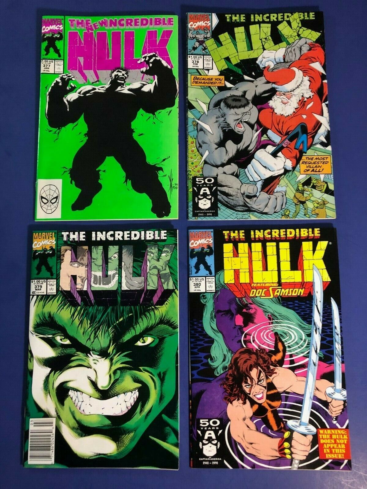 Incredible Hulk #377-402 (1991) minus #397 *Lot of 25* Lot Average: (9.0 - 9.2) Без бренда - фотография #3