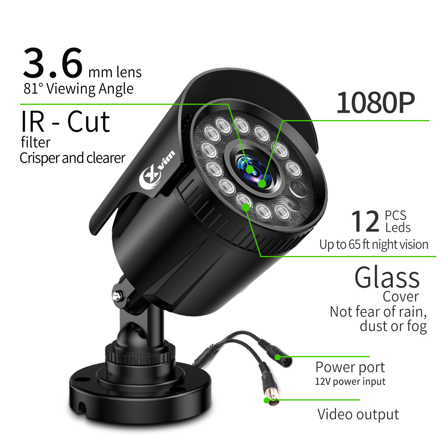 XVIM 8CH 1080P HD DVR Outdoor Night Vision 1920TVL CCTV Security Camera System XVIM Does Not Apply - фотография #9
