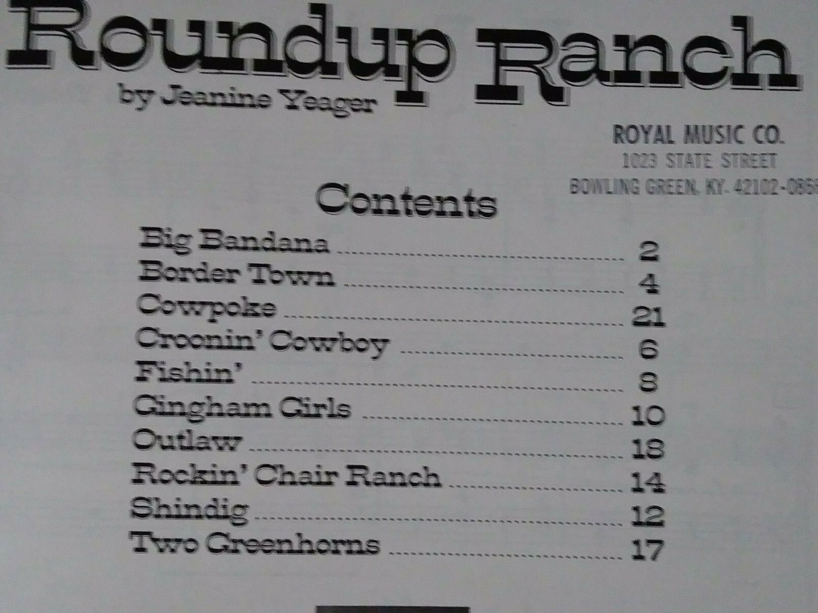 Roundup Ranch & Strike it Rich Jeanine Yeager Piano Book Lot Early Intermediate Без бренда WP162 & WP145 - фотография #3