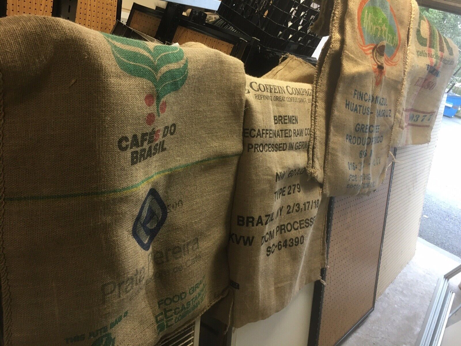 5x Burlap Bags Jute Sacks Gunny Sacks Gardening DIY Crafting 5 Coffee Bean Bags Unbranded burlap bags