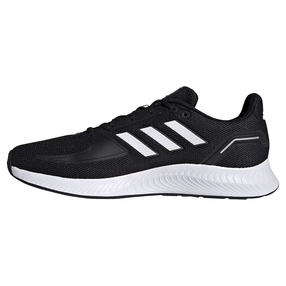 NEW Adidas Run Falcon 2.0 Running Sneakers Mens 12 Black White Lightweight Shoes Adidas adidas Runfalcon - фотография #2