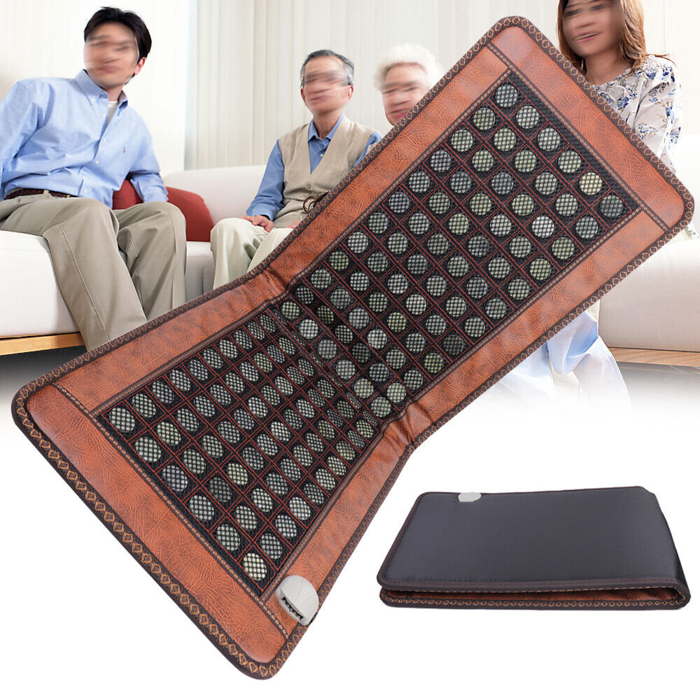 Natural Jade Stone Far-infrared Heat Pad Whole Body Therapy Heating Mat Unbranded Does Not Apply - фотография #6