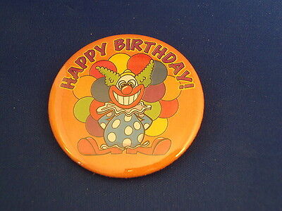 "HAPPY BIRTHDAY!" Lot of 5 BUTTONS pins  CLOWN  pinback PARTY LOOT BAGS  RESALE! Без бренда - фотография #2