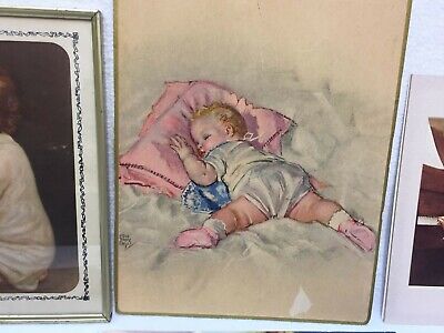  Vintage Prints Childlike Faith Fancel L. Holmwood Picture of Boy w/ Prize Cow Unbranded N/A - фотография #5