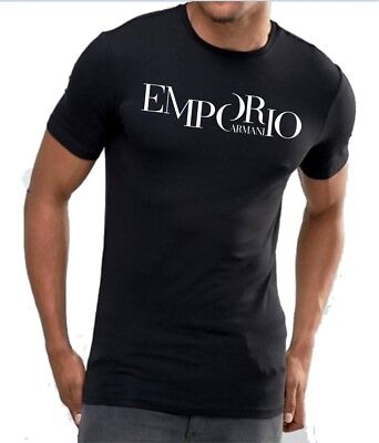 EMPORIO ARMANI New Black Men's Muscle fit T-shirt Short sleeve Armani 6Z1TA61JPZZ0922 - фотография #2