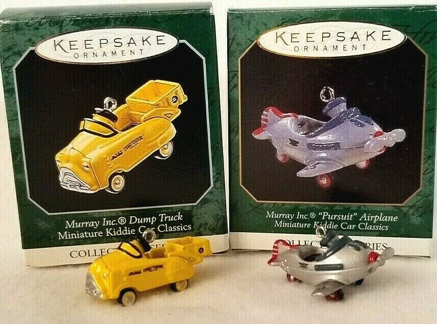 Hallmark Miniature Kiddie Car Ornaments Dump Truck Airplane 3rd / 4th Series NEW Hallmark - фотография #3