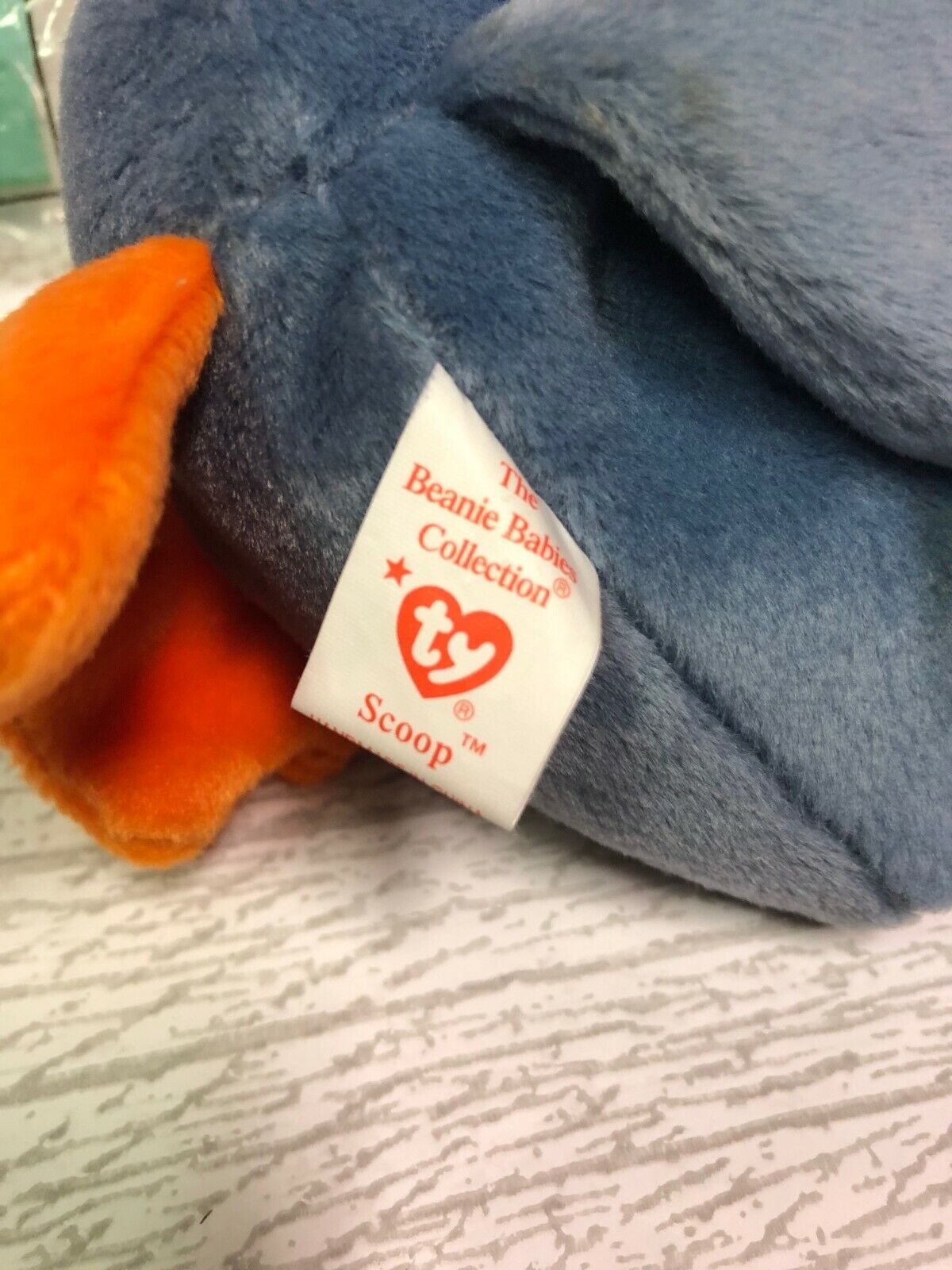 Scoop Pelican 5th Gen '96 Retired Ty Beanie Baby Collectible & Teenie Lot Ty - фотография #6