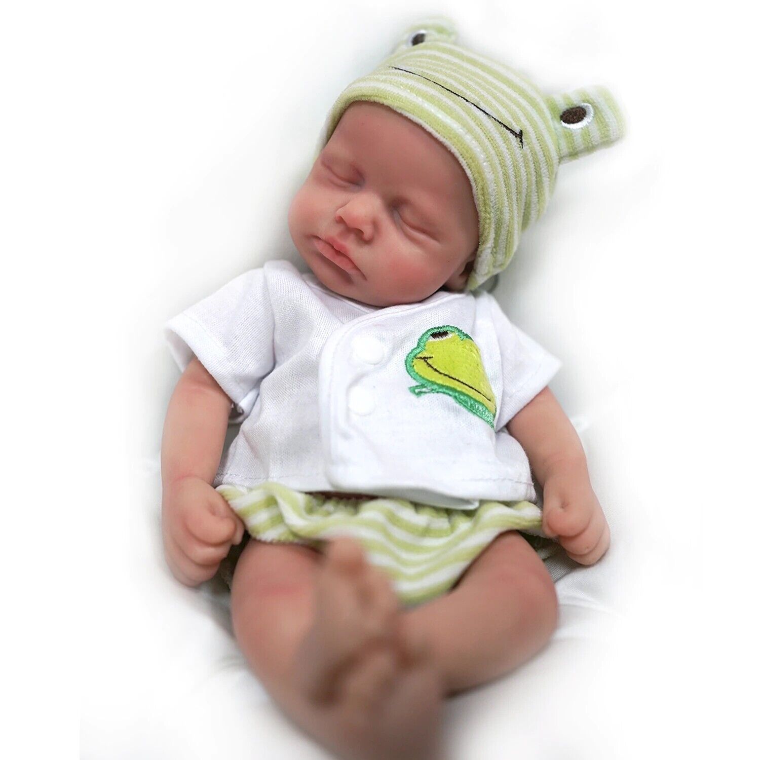 Baby Boy Doll Full Body Silicone Lifelike Reborn Newborn Doll Toy 12" Plus Gift Unbranded - фотография #5