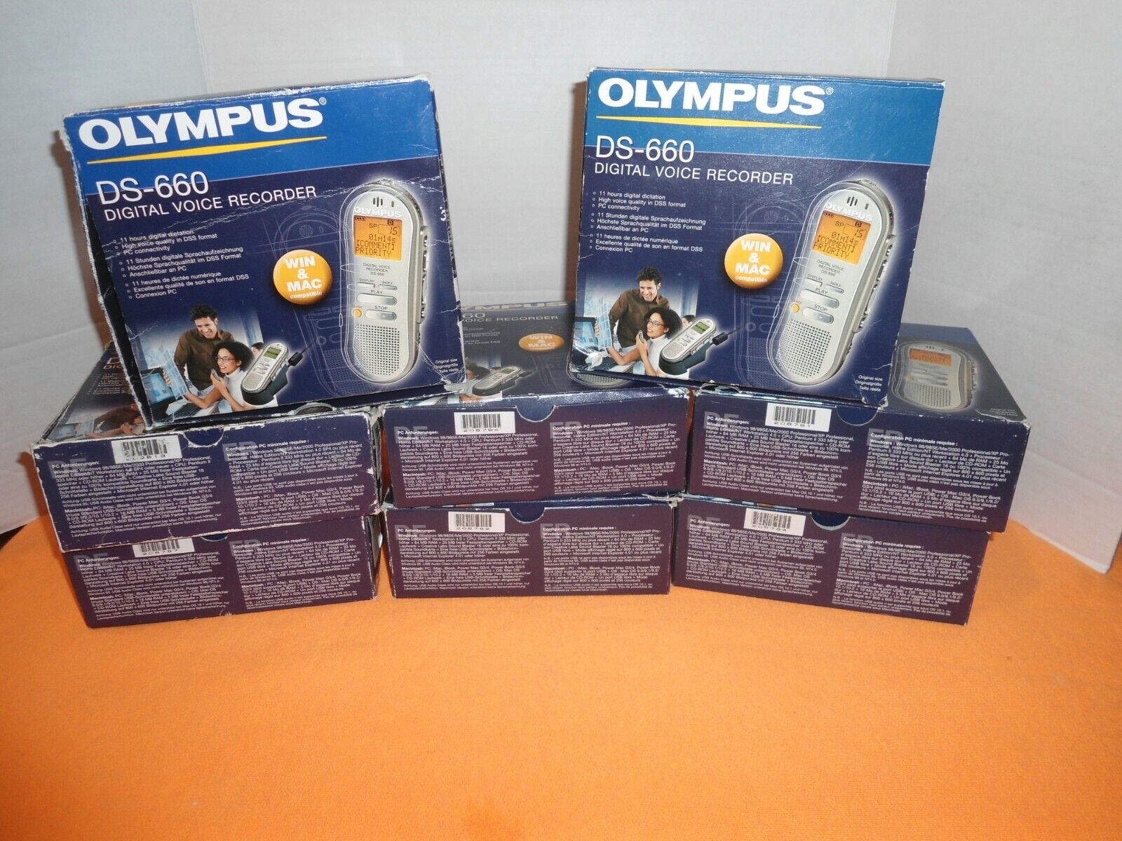 Olympus DS-660 (32 MB,11 Hours) Handheld Digital Voice Recorder,(8 in one lot)! OLYMPUS DS-660, OLY660, 141690