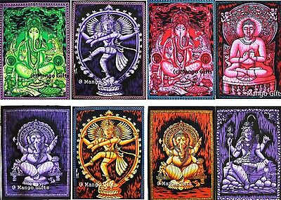 Indian Hindu Goddess Batic Wall Hanging Poster Size Tapestry Wholesale Lot 25 Pc Unbranded Does Not Apply