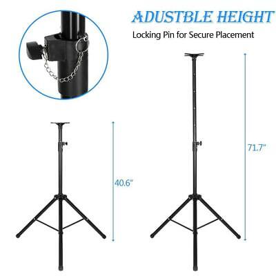 Pair of Pro Tripod DJ PA Speaker Stand 132lb Load Adjustable Height Stands MCH Does Not Apply - фотография #2
