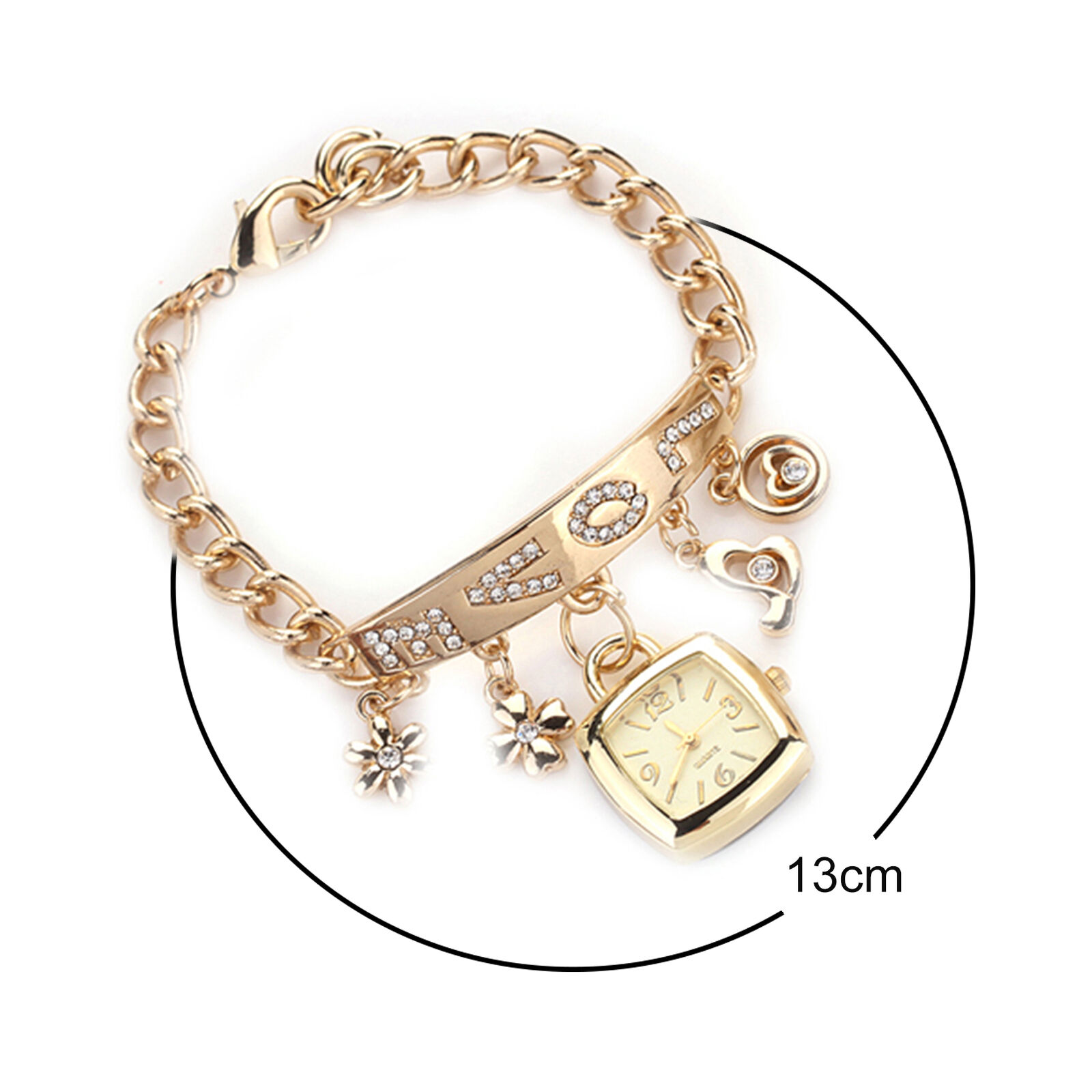 Jewelry Wristwatch Wear-resistant Shiny Surface Stylish Quartz Bracelet Watch Unbranded - фотография #5