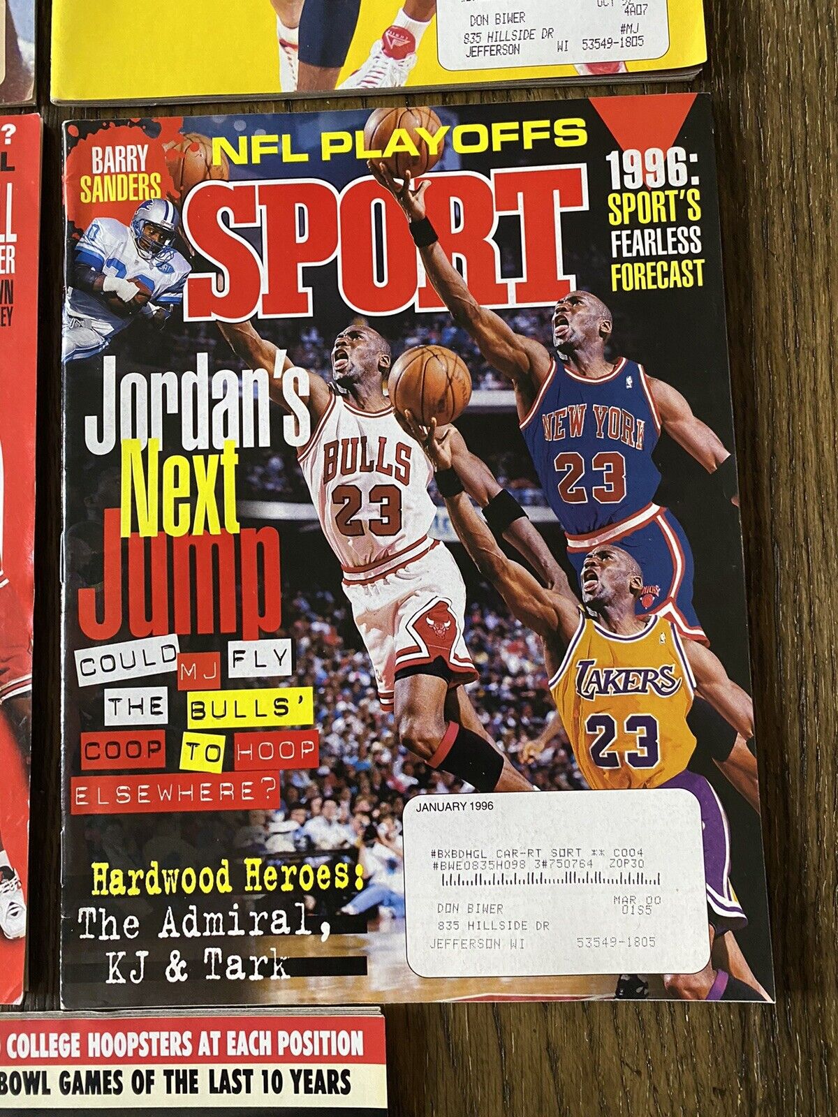 Michael Jordan Covers Sport Magazine Lot of 8 Chicago Bulls Nov 88 Jan 91 Nov 91 Без бренда - фотография #7