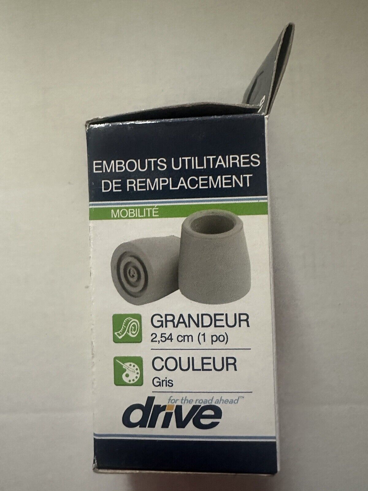 Drive Medical Mobility Utility Walker Replacement Tips 1''grey fits canes Lot Drive Medical - фотография #6