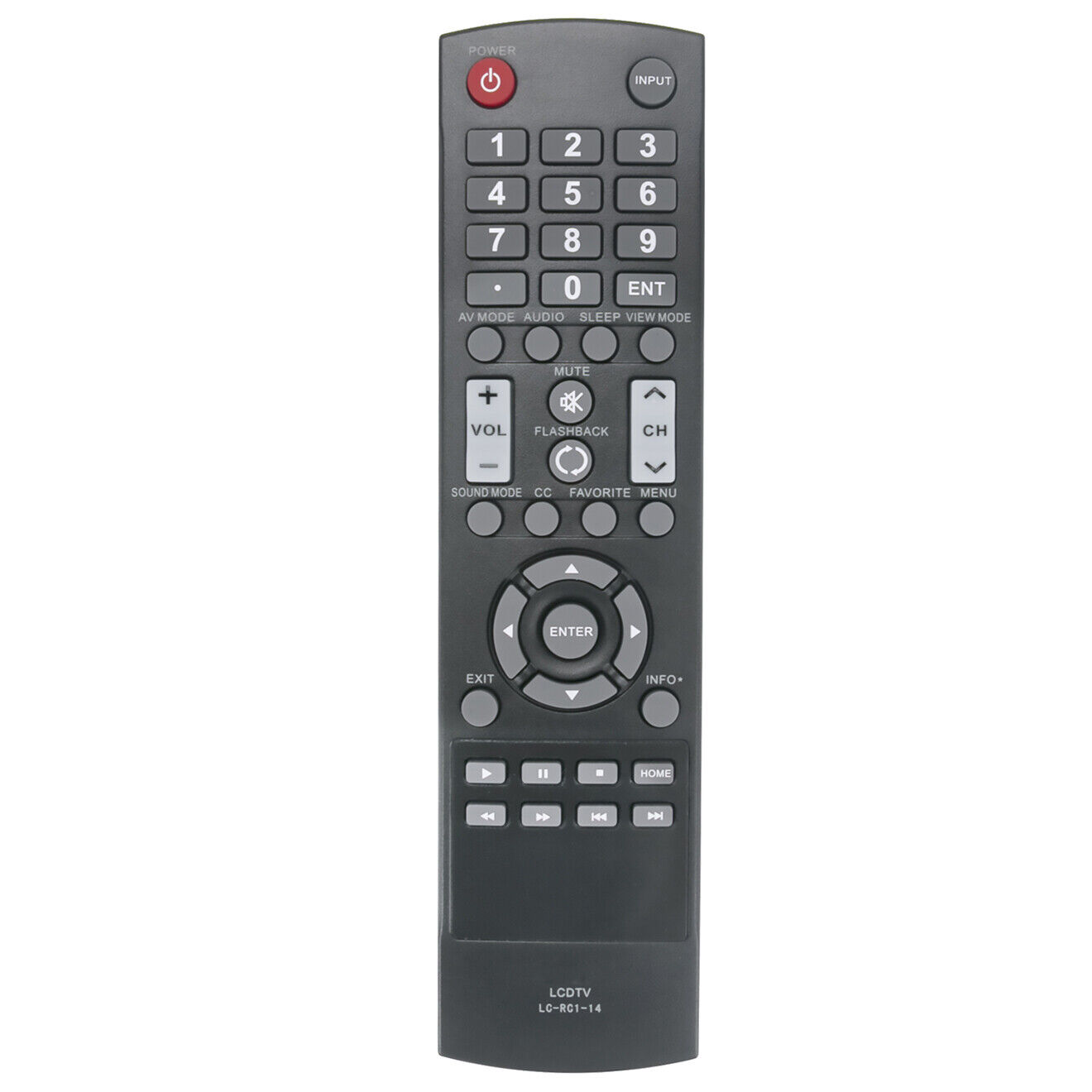US New LC-RC1-14 Remote Control for Sharp TV LC32LB150U LC42LB261U LC50LB261U Unbranded 1998041227 - фотография #3
