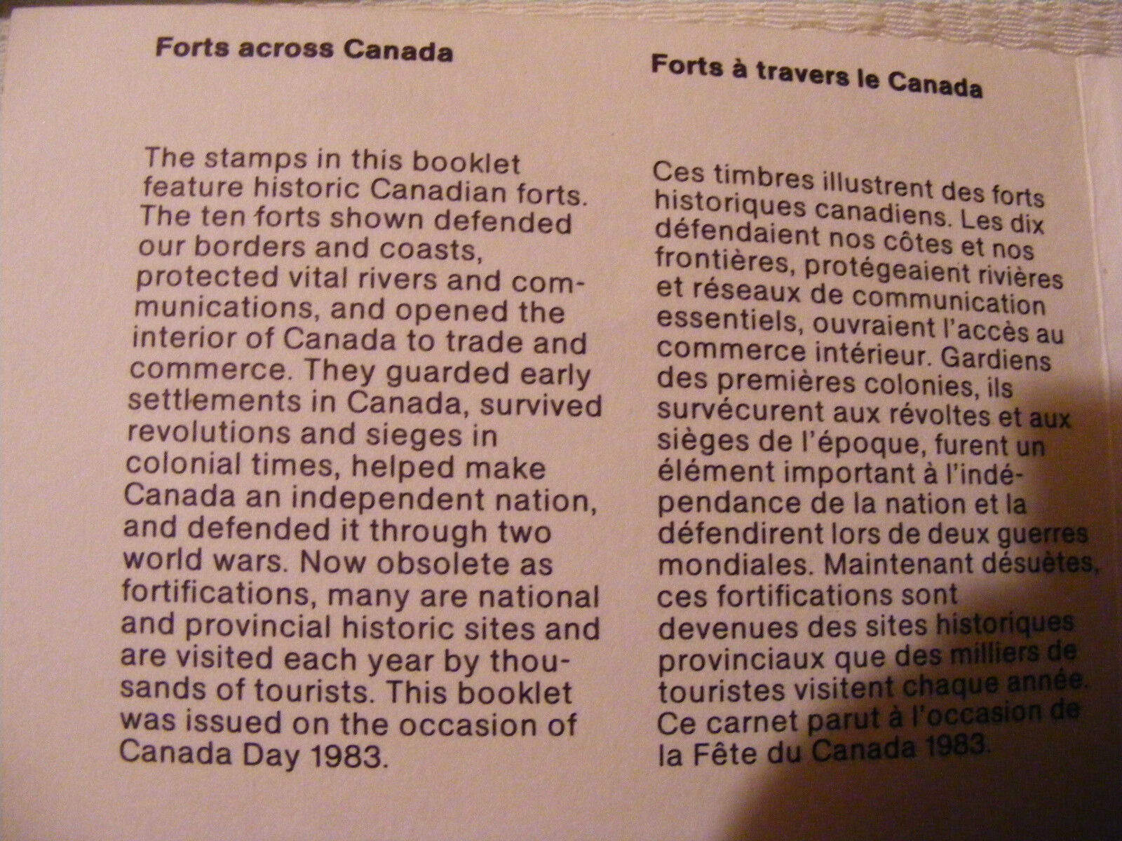 Canada (4) Miniature Sheets RCAF- Hockey-Police-Year Dragon+ 1983 Booklet Forts  Без бренда - фотография #6