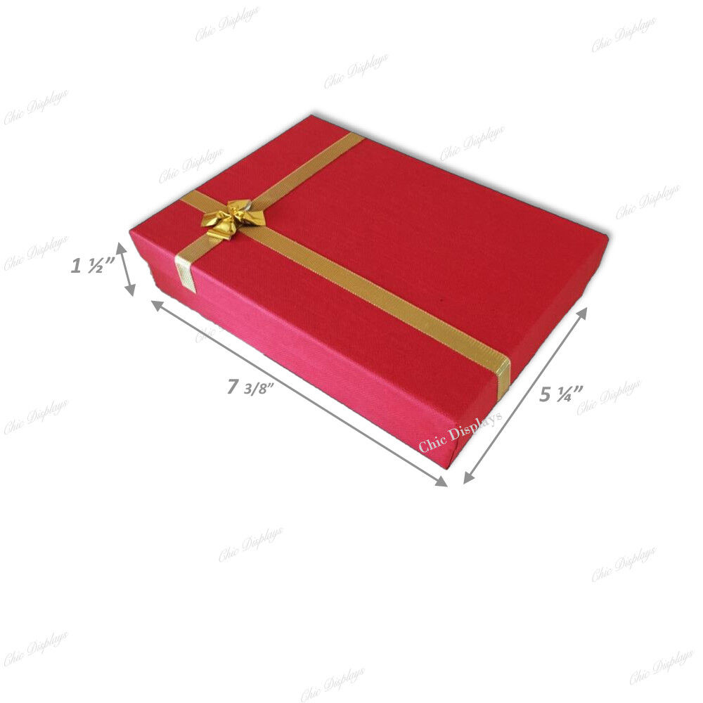 12pc Jewelry Gift Boxes Red Necklace Presentation Gift Boxes Red Jewelry Boxes Unbranded - фотография #2