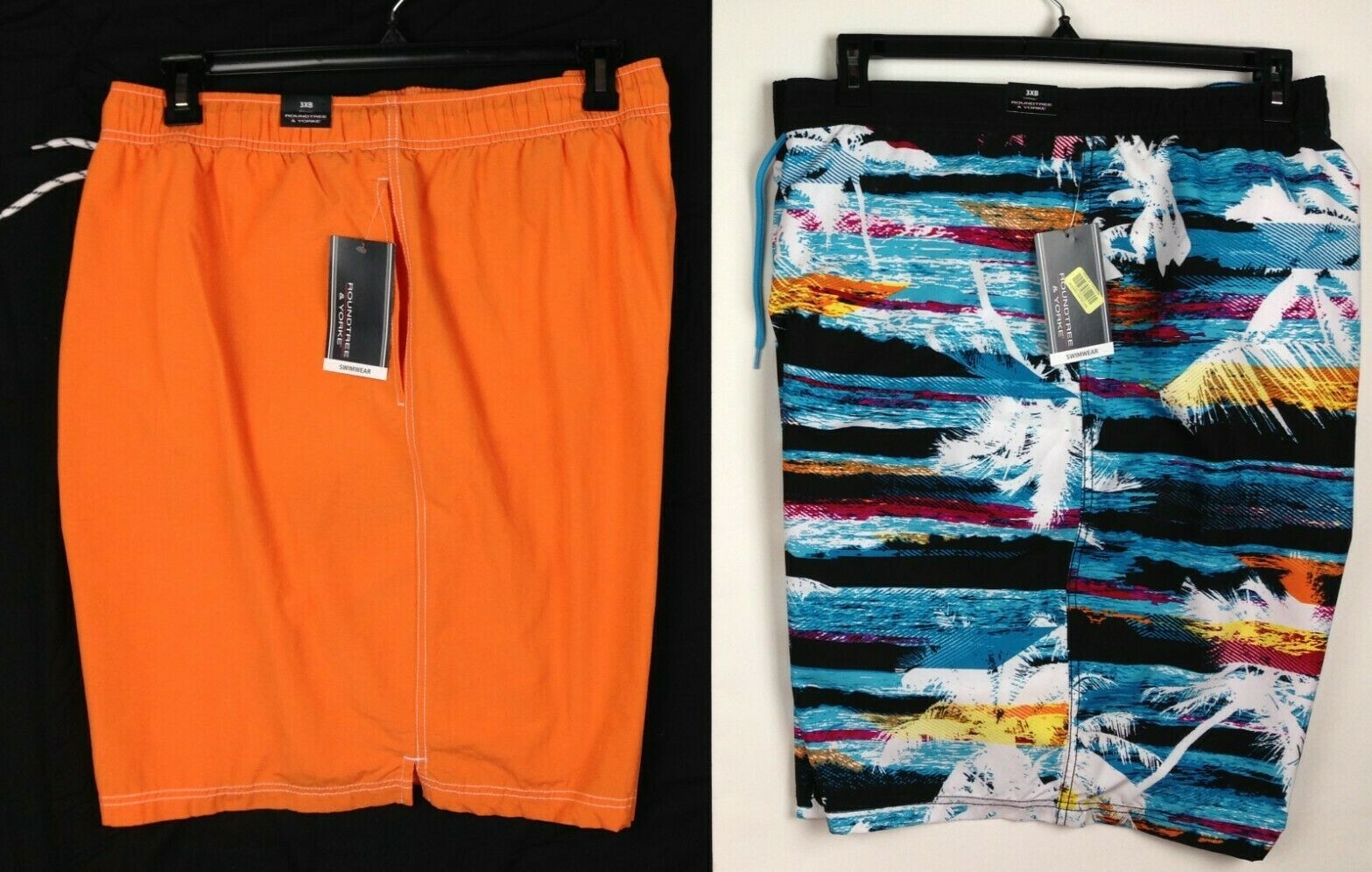 Roundtree & Yorke Swim Shorts New Lot 2 Men's 3XB MSRP: $105.50 Trunks Roundtree & Yorke