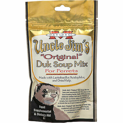 (3 Pack) Marshall Uncle Jim's Duk Soup Mix for Ferrets Daily Supplements 4.5 oz Marshall Pet FS341