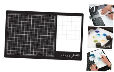 Tim Holtz Glass Cutting Mat - Work Surface with 12x14 Measuring Grid and Large Does not apply Does Not Apply