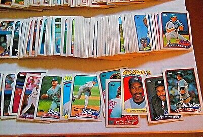 COLLECTION OF 759 TOPPS 1989 BASEBALL TRADING CARDS UN-SEARCHED. Без бренда - фотография #2