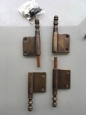 4 lift off Brass DOOR french small hinges old age style restoration heavy 5" B Без бренда - фотография #9