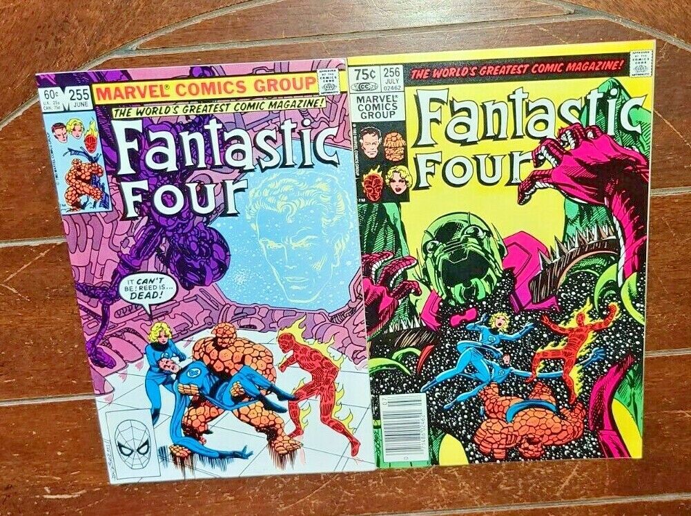 Fantastic Four #255 & #256, (1983, Marvel): Free Shipping! Без бренда