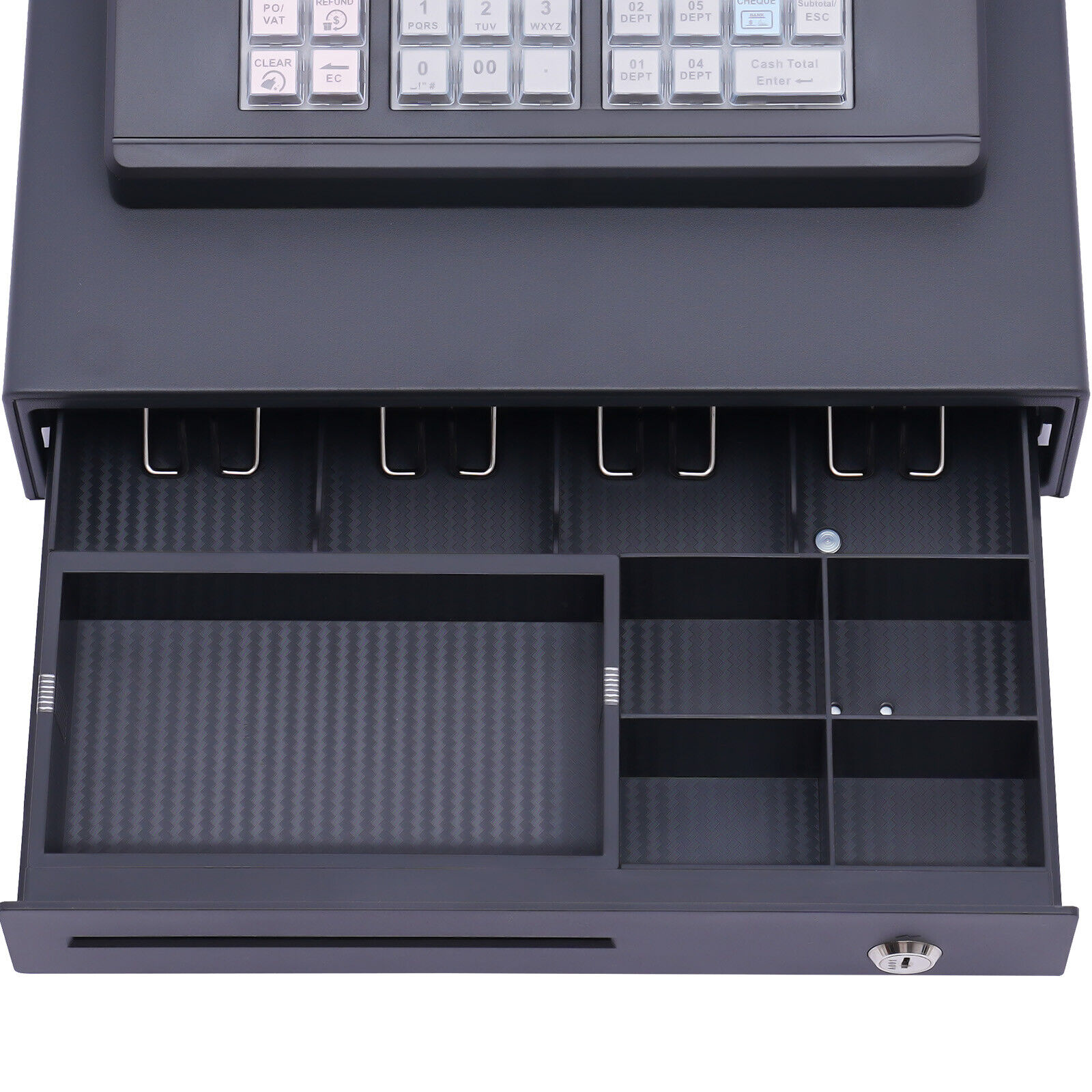 38 Keys Electronic Cash Register Black Thermal Cash Register W/ Cash Drawer US Unbranded n/a - фотография #13