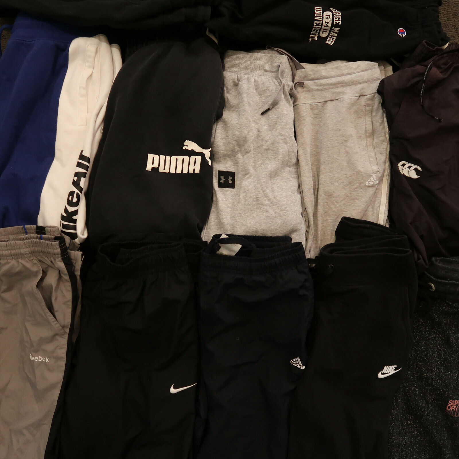 10x Track Pants Branded Nike Adidas Clothing Reseller Wholesale Bulk Lot Bundle Assorted Does Not Apply